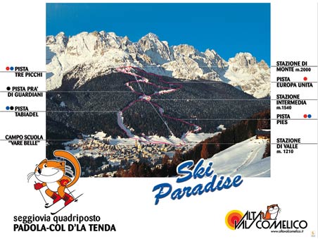 Sciare sulle Dolomiti