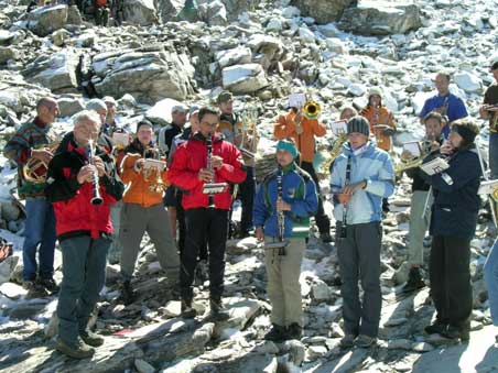 Banda sul monte Cavallino