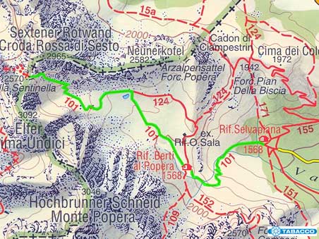 Grande guerra Berti e Passo Sentinella