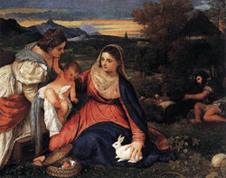 Madonna con bambino - Tiziano Vecellio