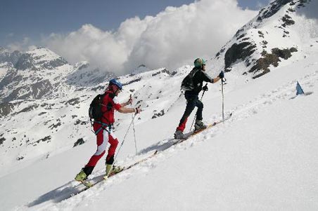 sci alpinismo in dolomiti